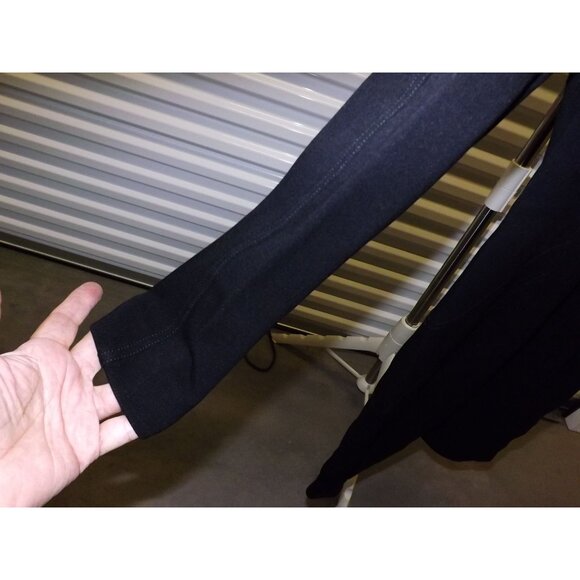 Andrew GN Luxury Fitted Black Long Sleeve Dress Size 46 EU 1416 US Rich Fabric - Picture 7 of 16